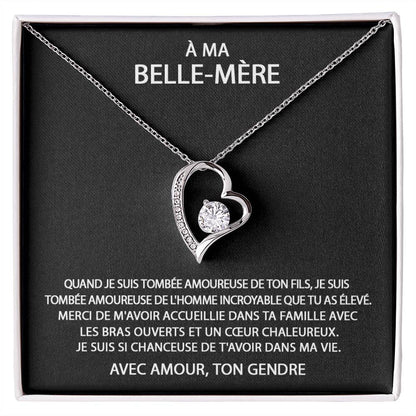À ma Belle-Mère - Collier coeur