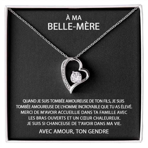 À ma Belle-Mère - Collier coeur