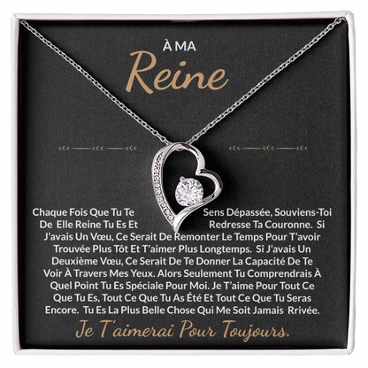 À ma Reine - Collier cœur