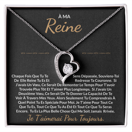 À ma Reine - Collier cœur