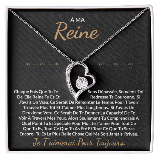À ma Reine - Collier cœur