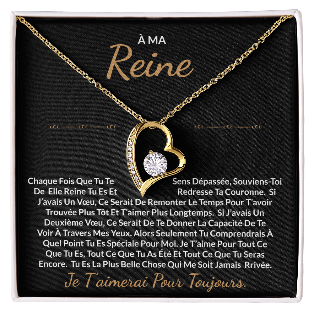 À ma Reine - Collier cœur