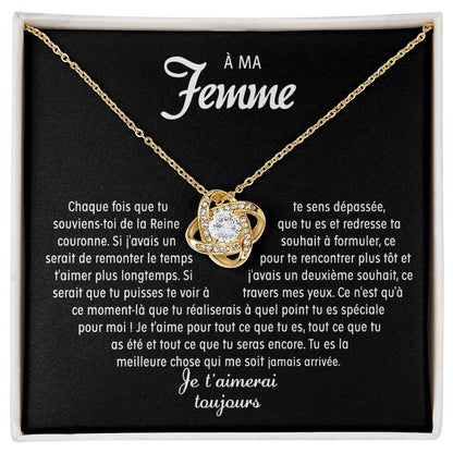 À ma Femme - Collier noeud d'amour