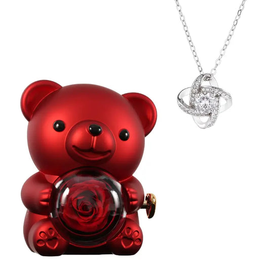 Rose Éternelle - Amour Gravé Inoubliable