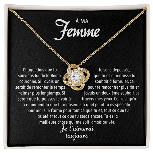 À ma Femme - Collier noeud d'amour