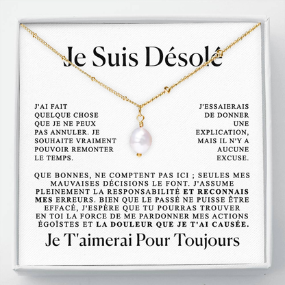 À mon Amour - Collier d'excuses sincères