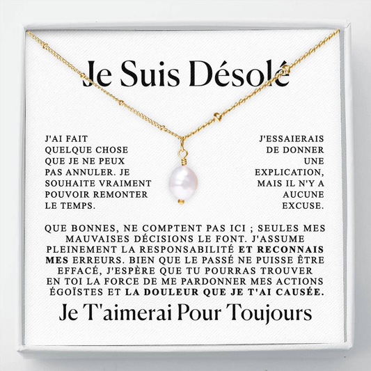 À mon Amour - Collier d'excuses sincères