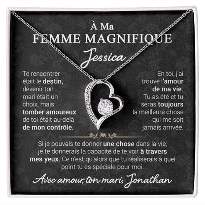 À ma Belle épouse - Collier coeur