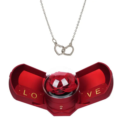Coffret Harmonie Rose Éternelle avec Collier Gravé