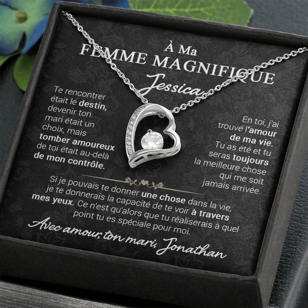 À ma Belle épouse - Collier coeur