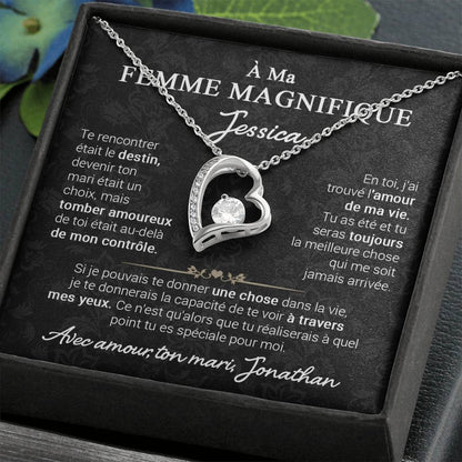 À ma Belle épouse - Collier coeur