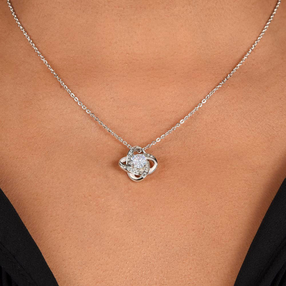 À ma Maman - Je t'aime de la part de mon fils - Collier nœud
