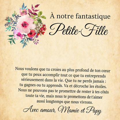 À notre Petite-fille - Deux cœurs à jamais unis, Mamie & Papy