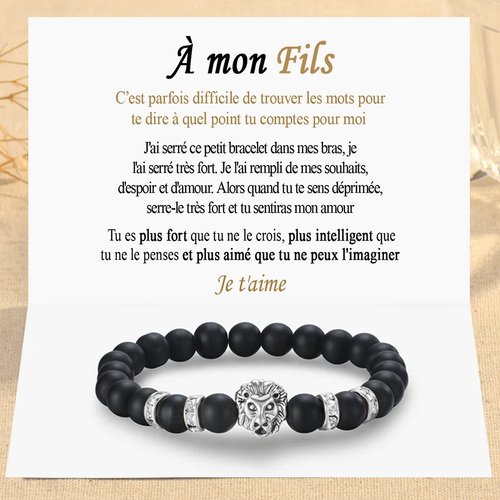 A Mon Fils - Bracelet Lion