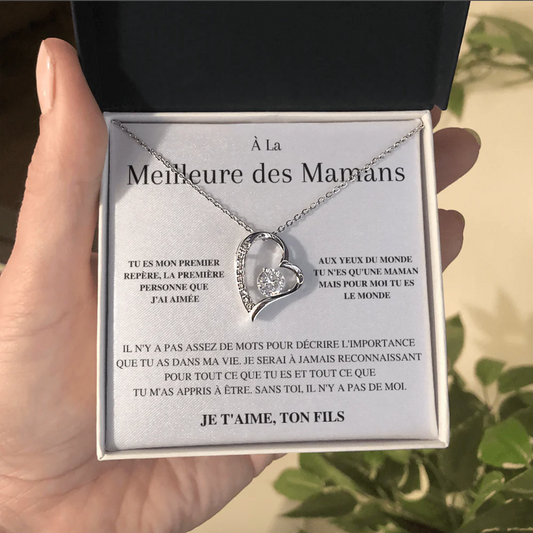 Collier d'amour éternel - À la meilleure des mamans - Ton Fils