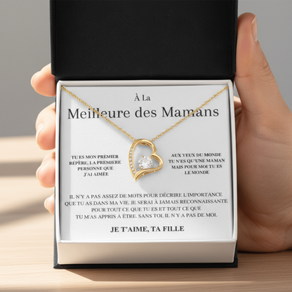 Collier Amour Éternel - Je t'aime, ta fille