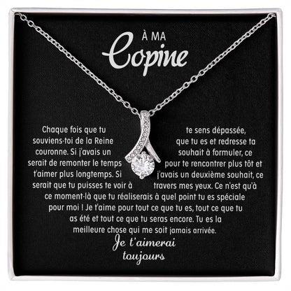 À ma Copine- Collier pendentif amour