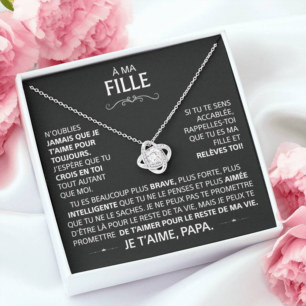 Ma Fille - Amour Éternel Gravé