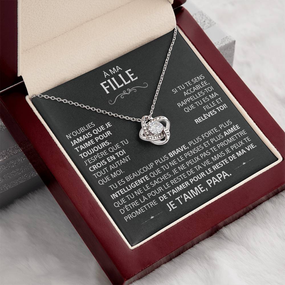 À ma Fille - N'oublie jamais que je t'aime pour toujours - Or