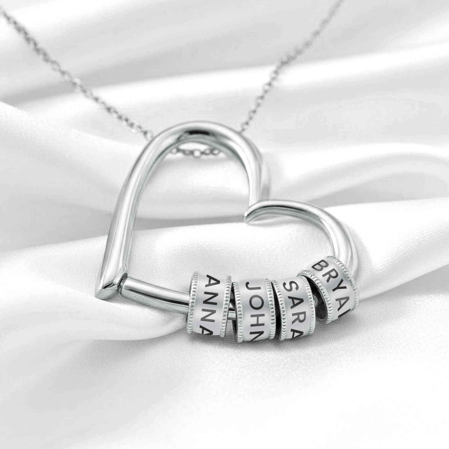 À la meilleure maman — collier cœur personnalisé