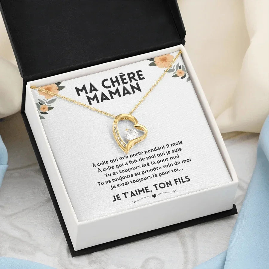 Chere Class Coffret avec Collier Ma Chère Maman - Ton fils