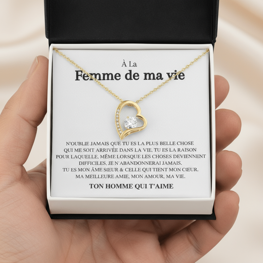 Collier Amour Éternel - À la femme de ma vie