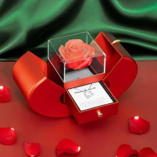 Coffret Rose Éternelle & son Collier d'Amour